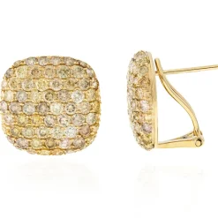 SI2 Fancy-Brillant-Goldohrringe (CIRARI)