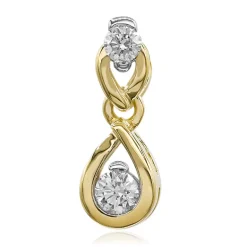 SI1 (G) Brillant-Goldanhänger