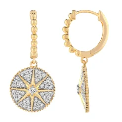 SI1 (G) Brillant-Goldohrringe