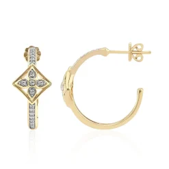 SI1 (G) Brillant-Goldohrringe