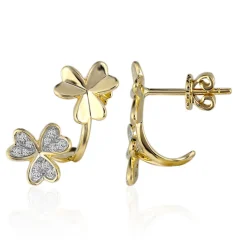 SI1 (G) Brillant-Goldohrringe