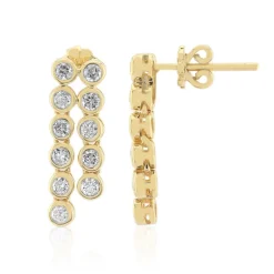 SI1 (G) Brillant-Goldohrringe