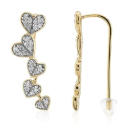 SI1 (G) Brillant-Goldohrringe