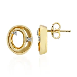 SI1 (G) Brillant-Silberohrringe