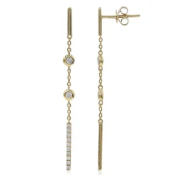 SI2 (H) Brillant-Goldohrringe (CIRARI)