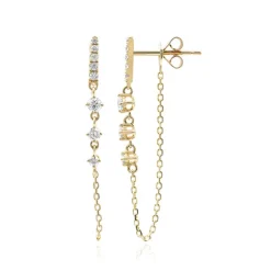 SI2 (H) Brillant-Goldohrringe (CIRARI)