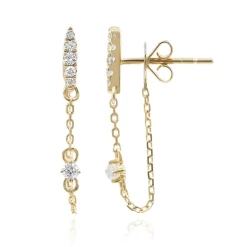 SI2 (H) Brillant-Goldohrringe (CIRARI)