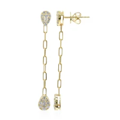 SI2 (H) Diamant-Goldohrringe (CIRARI)