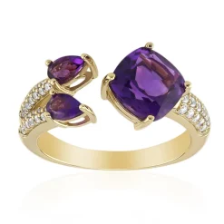 Sibirischer Amethyst-Goldring (Adela Gold)
