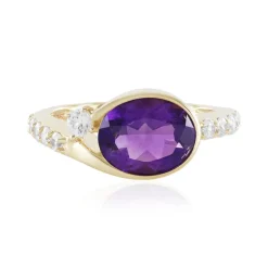 Sibirischer Amethyst-Goldring (de Melo)
