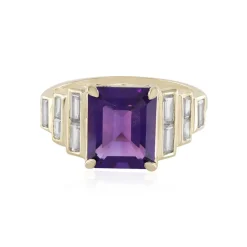 Sibirischer Amethyst-Goldring (Adela Gold)