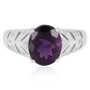 Sibirischer Amethyst-Silberring