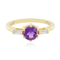 Sibirischer Amethyst-Silberring