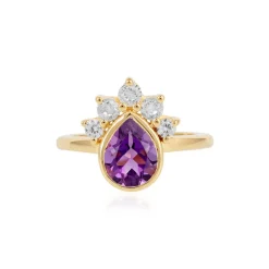 Sibirischer Amethyst-Silberring