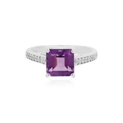 Sibirischer Amethyst-Silberring