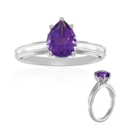 Sibirischer Amethyst-Silberring