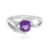 Sibirischer Amethyst-Silberring