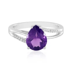 Sibirischer Amethyst-Silberring