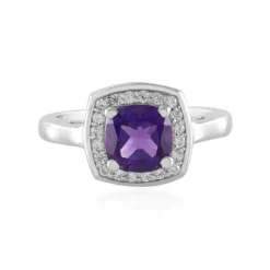 Sibirischer Amethyst-Silberring
