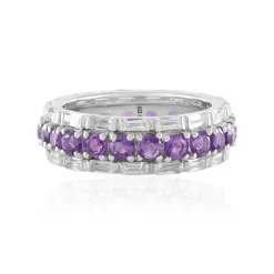 Sibirischer Amethyst-Silberring