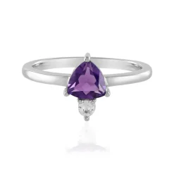 Sibirischer Amethyst-Silberring