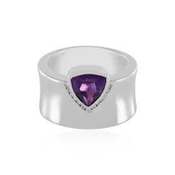 Sibirischer Amethyst-Silberring (de Melo)