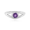 Sibirischer Amethyst-Silberring