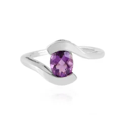Sibirischer Amethyst-Silberring