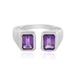 Sibirischer Amethyst-Silberring