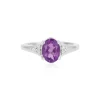 Sibirischer Amethyst-Silberring