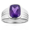 Sibirischer Amethyst-Silberring