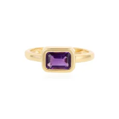Sibirischer Amethyst-Silberring