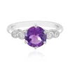 Sibirischer Amethyst-Silberring
