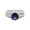 Sibirischer Amethyst-Silberring