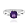 Sibirischer Amethyst-Silberring
