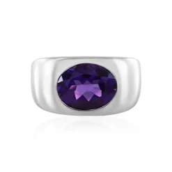 Sibirischer Amethyst-Silberring