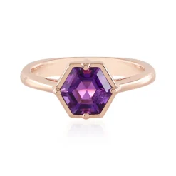Sibirischer Amethyst-Silberring (Adela Silber)
