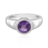 Sibirischer Amethyst-Silberring