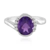 Sibirischer Amethyst-Silberring
