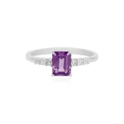 Sibirischer Amethyst-Silberring