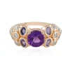 Sibirischer Amethyst-Silberring (Adela Silber)