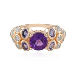Sibirischer Amethyst-Silberring (Adela Silber)