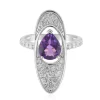 Sibirischer Amethyst-Silberring