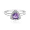 Sibirischer Amethyst-Silberring