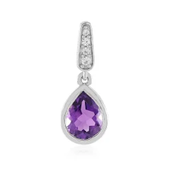Sibirischer Amethyst-Silberanhänger