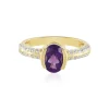 Sibirischer Amethyst-Silberring