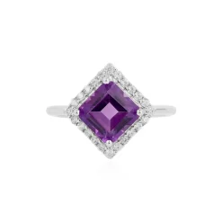 Sibirischer Amethyst-Silberring