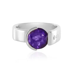 Sibirischer Amethyst-Silberring (de Melo)