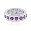 Sibirischer Amethyst-Silberring (de Melo)