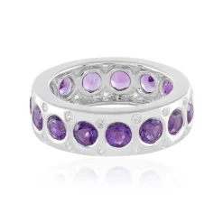 Sibirischer Amethyst-Silberring (de Melo)